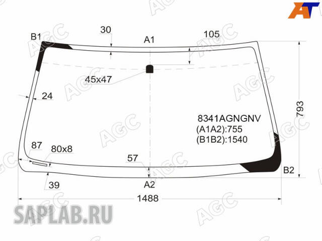 Купить запчасть AGC - 8341AGNGNV 