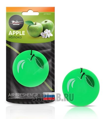 Купить запчасть AIRLINE - AFFR091 Ароматизатор подвесной пластик Сочный фрукт яблоко