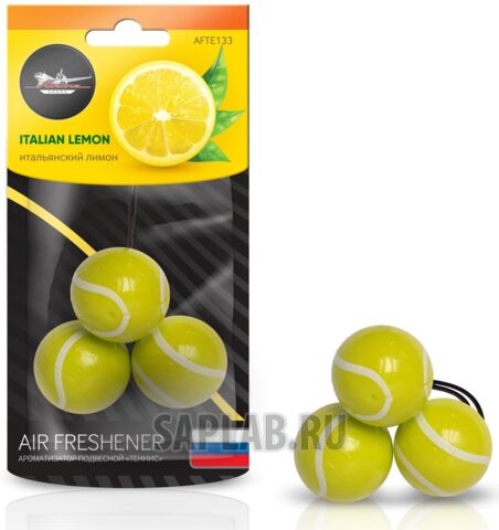 Купить запчасть AIRLINE - AFTE133 Ароматизатор подвесной Теннис итальянский лимон