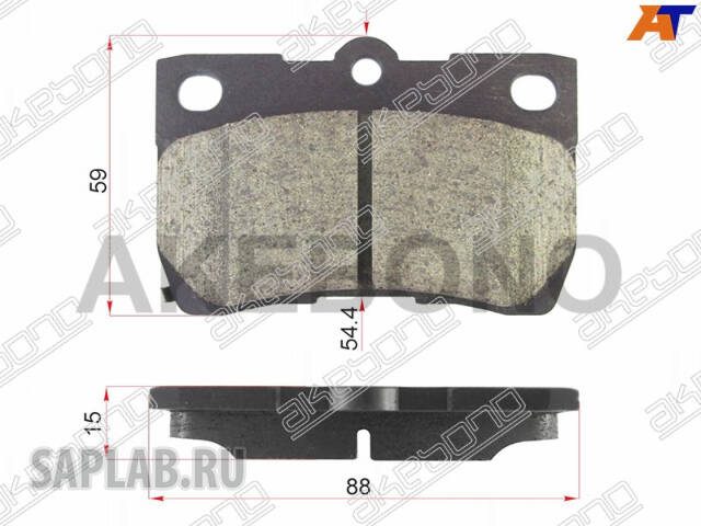 Купить запчасть AKEBONO - AN-699WK Колодки тормозные дисковые задние LEXUS GS300-460 (_S19_), IS II (_E2_) AN-699WK