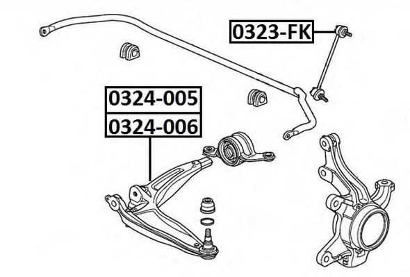 Купить запчасть ASVA - 0323FK 