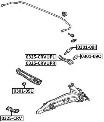 Купить запчасть Asva - 0325CRV Тяга подвески зад прав/лев HONDA CIVIC 1991-1995 EG/EH/MA HONDA CIVIC EG/EH/MA 1991-1995 HONDA CR-V 1996-2002 RD1/RD2 HONDA CR-V RD1/RD2 1997-2001
