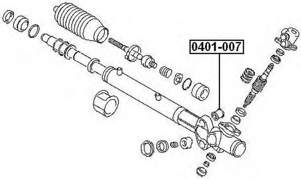 Купить запчасть Asva - 0401007 Сайлентблок рулевой рейки PAJERO III/MONTERO V75W 2000-2006