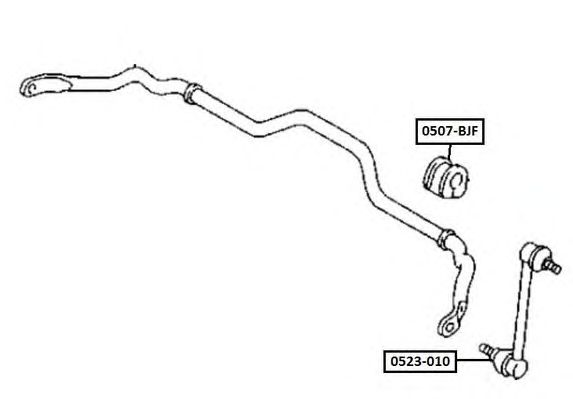 Купить запчасть Asva - 0507BJF Втулка стабилизатора перед прав/лев MAZDA/ 323 BJ 1998-2004/D=20 мм
