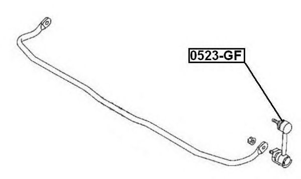 Купить запчасть Asva - 0523GF Тяга стабилизатора прав/лев MAZDA/ 626 GF