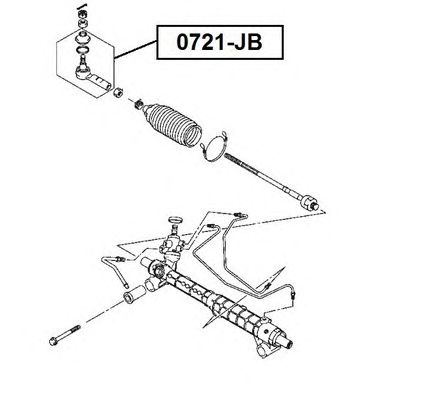 Купить запчасть Asva - 0721JB Наконечник рулевой тяги прав/лев SUZUKI/ GRAND VITARA JB416 2005-