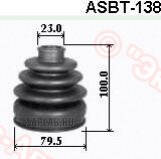 Купить запчасть Asva - ASBT138 Пыльник ШРУСа (комплект без смазки) SUBARU/ HATCHBACK 85-- ISUZU/ TROOPER(84-87)/24*79*93 мм