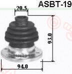 Купить запчасть Asva - ASBT19 Пыльник ШРУСа (комплект без смазки) AUDI/ VW, FORD/20*78*94 мм