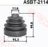 Купить запчасть Asva - ASBT2114 Пыльник ШРУСа (комплект без смазки) MAZDA/ HONDA/ ISUZU/ ACURA/23*91,5*99 мм