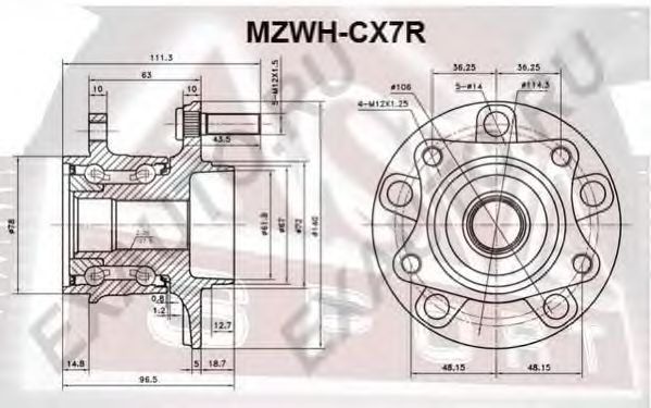 Купить запчасть ASVA - MZWHCX7R 