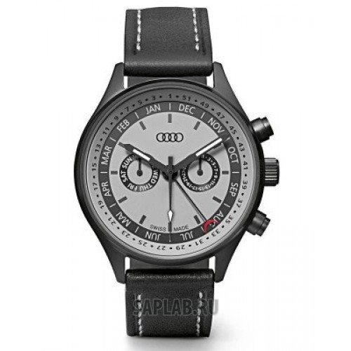 Купить запчасть AUDI - 3101600400 Наручные часы унисекс Audi Watch with calendar week, grey/black, артикул 3101600400