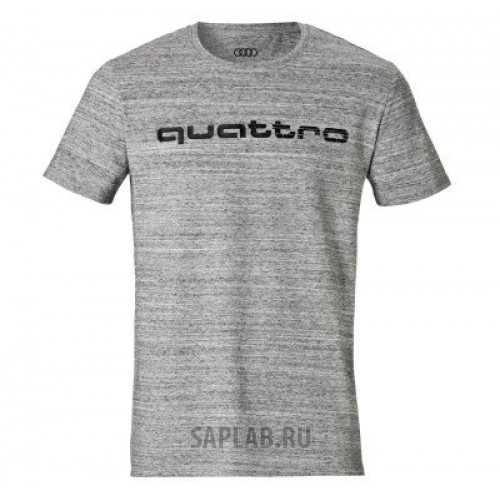 Купить запчасть AUDI - 3131701602 Мужская футболка Audi quattro Mens T-Shirt, Grey