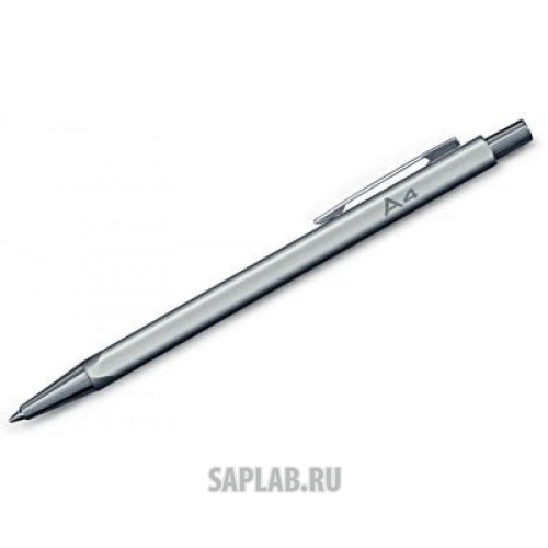 Купить запчасть AUDI - 3221500400 Алюминиевая шариковая ручка Audi Ballpoint Pen, A4, Alu Silver