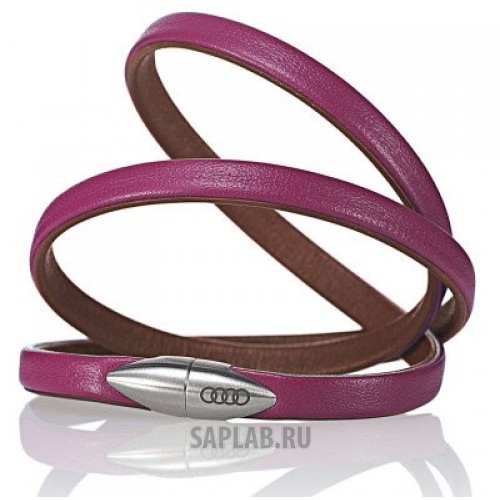 Купить запчасть AUDI - 3291100900 Двухцветный женский кожаный браслет Audi Women’s leather bracelet, two-tone, артикул 3291100900