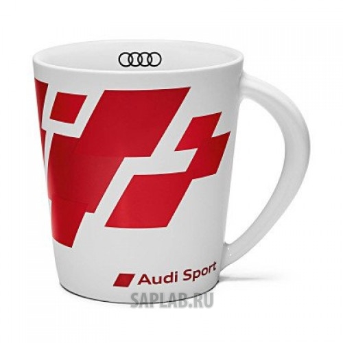 Купить запчасть AUDI - 3291600400 Фарфоровая кружка Audi Sport Porcelain Mug, White/Red, артикул 3291600400