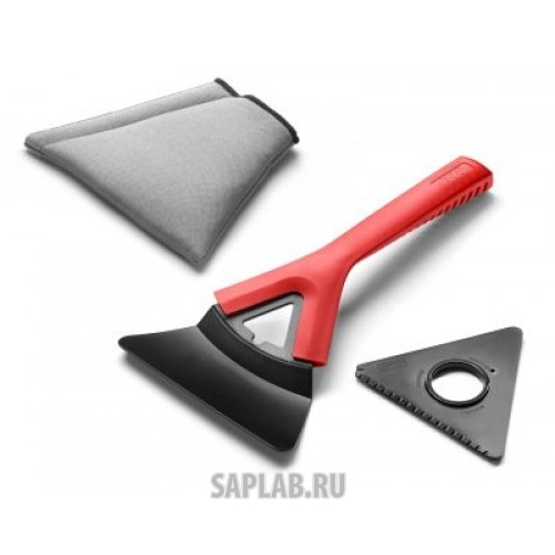 Купить запчасть AUDI - 80A096010E Скребок и микролопатка с рукояткой Audi Ice Scraper and Shovel, Multi-functional, Red/Black