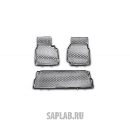 Купить запчасть AUTOFAMILY - NLC2808210KH Коврики в салон LAND ROVER Defender 110 5D, 2007-> 3 шт. (полиуретан)