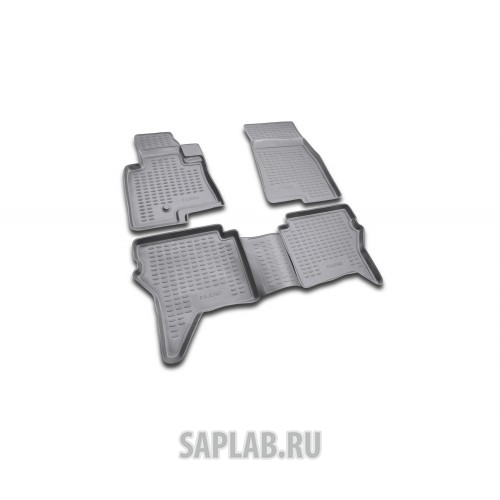 Купить запчасть AUTOFAMILY - NLC3518210 Коврики в салон MITSUBISHI Pajero IV(V80), 3 дв, 2006 ->, 4 шт. (полиуретан)