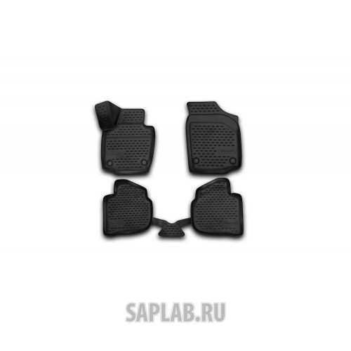 Купить запчасть AUTOFAMILY - NLC3D4515210K Коврики 3D в салон SKODA Rapid, 2013-> 4 шт. (полиуретан)