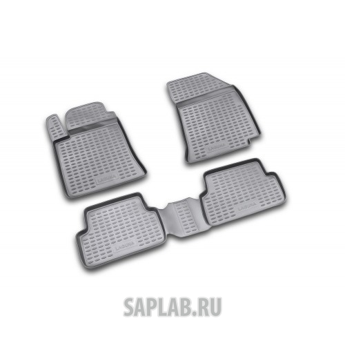 Купить запчасть AUTOFAMILY - NLC4103210 Коврики в салон RENAULT Laguna 2001–2007, 4 шт. (полиуретан)