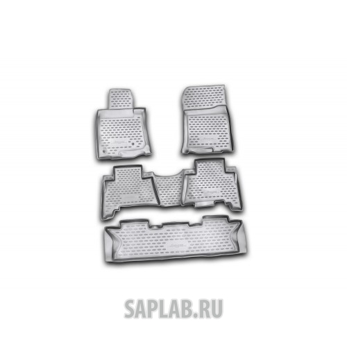 Купить запчасть AUTOFAMILY - NLC4827210 Коврики в салон TOYOTA Land Cruiser Prado 12/2009-2013, 5 шт., 7 мест (полиуретан)