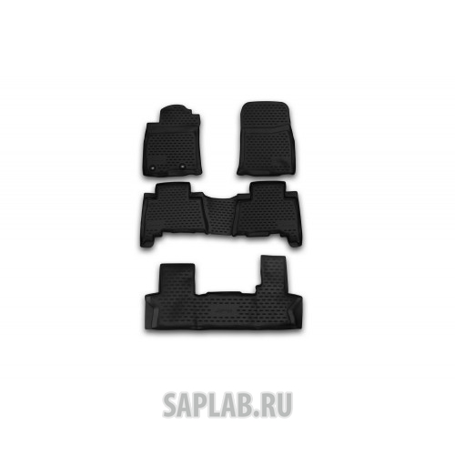 Купить запчасть AUTOFAMILY - NLC4876210K Коврики в салон TOYOTA Land Cruiser Prado 150 2013->, 7 мест, 5 шт. (полиуретан)