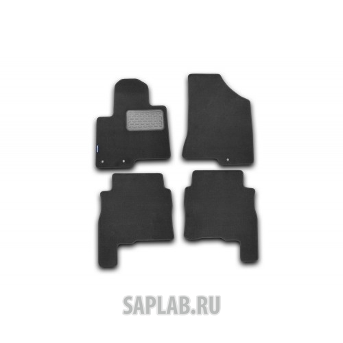 Купить запчасть AUTOFAMILY - NLT203711110KH Коврики в салон HYUNDAI Santa FE 2010->, внед., 4 шт. (текстиль)