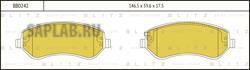 Купить запчасть BLITZ - BB0242 Колодки тормозные дисковые передние CHRYSLER Voyager 00-DODGE Caravan 00- BB0242
