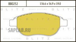 Купить запчасть Blitz - BB0252 Колодки тормозные дисковые перед PEUGEOT 307 00->