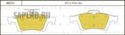 Купить запчасть BLITZ - BB0253 Колодки тормозные дисковые зад OPEL Vectra 03->