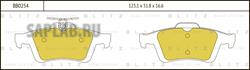 Купить запчасть BLITZ - BB0254 Колодки тормозные дисковые задние FORD Focus/C-Max 03-MAZDA 3/5 03-VOLVO S40/V50 04- BB0254