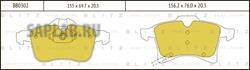 Купить запчасть BLITZ - BB0302 Колодки тормозные дисковые передние OPEL Astra/Corsa/Meriva/Zafira 01- BB0302