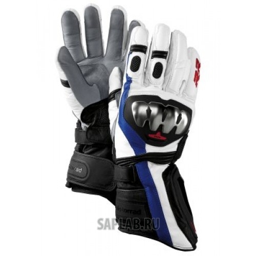 Купить запчасть BMW - 76218553479 Мотоперчатки BMW Motorrad DoubleR Glove, Black/White, артикул 76218553479