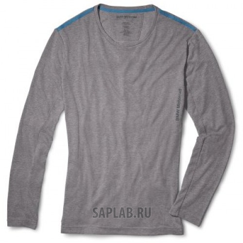 Купить запчасть BMW - 76238561028 Мужская майка с длинным рукавом BMW Motorrad Longsleeve Shirt, Ride, Men, Grey, артикул 76238561028