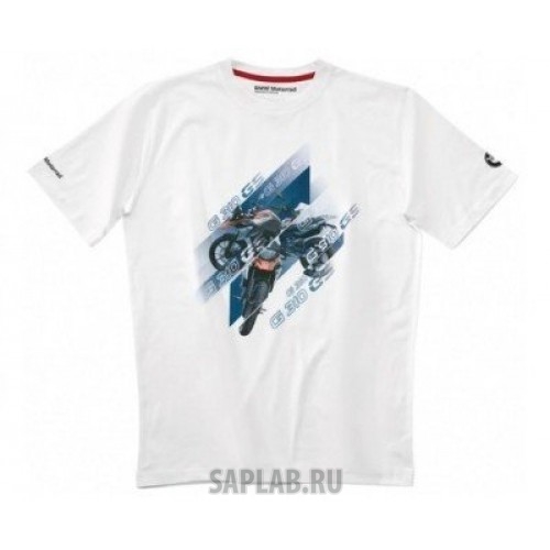 Купить запчасть BMW - 76618392201 Мужская футболка BMW Motorrad T-shirt Men, G 310 GS, White