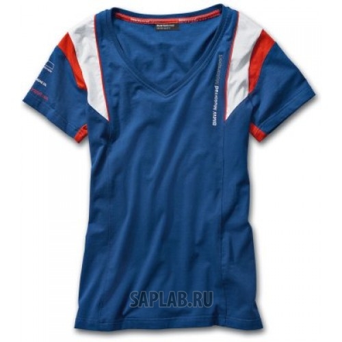 Купить запчасть BMW - 76628560944 Женская футболка BMW Motorrad Motorsport T-Shirt, Ladies, Blue, артикул 76628560944