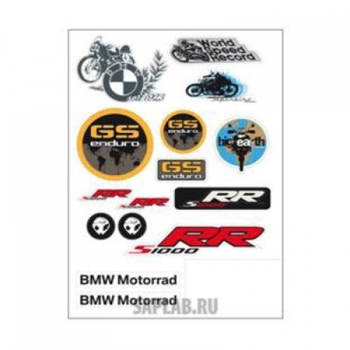 Купить запчасть BMW - 76738521315 Комплект наклеек BMW Motorrad Style DoubleR Stickers Set, артикул 76738521315