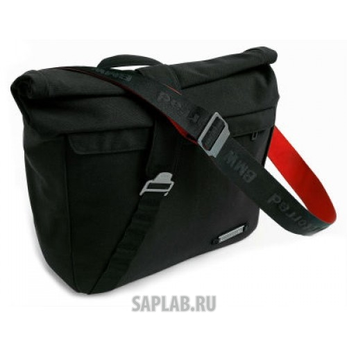 Купить запчасть BMW - 76758394828 Сумка для документов и ноутбука BMW Motorrad Messenger Bag, Black