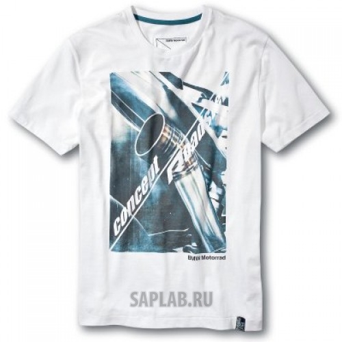 Купить запчасть BMW - 76868561057 Мужская футболка BMW Motorrad Concept Roadster T-Shirt in White, for men, артикул 76868561057