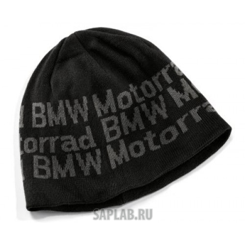 Купить запчасть BMW - 76898352873 Вязаная шапка BMW Motorrad Knitted Beanie Logo, Black