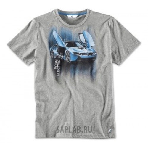 Купить запчасть BMW - 80142411479 Мужская футболка BMW i T-Shirt with i8 Print, Men, артикул 80142411479