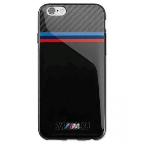 Купить запчасть BMW - 80212413758 Чехол BMW M для iPhone 6, Soft Case, Black, артикул 80212413758