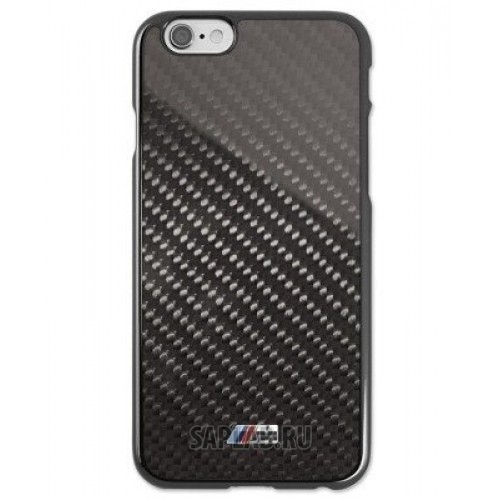 Купить запчасть BMW - 80212413761 Карбоновый чехол BMW M для iPhone 6, Hard Case, Black, артикул 80212413761