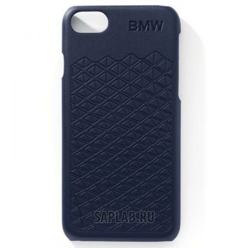 Купить запчасть BMW - 80212454645 Кожаный чехол BMW Design для iPhone 7/8, Blue