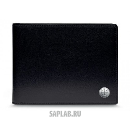 Купить запчасть BMW - 80212454667 Кожаное портмоне BMW Wallet with Coin Compartment, Black