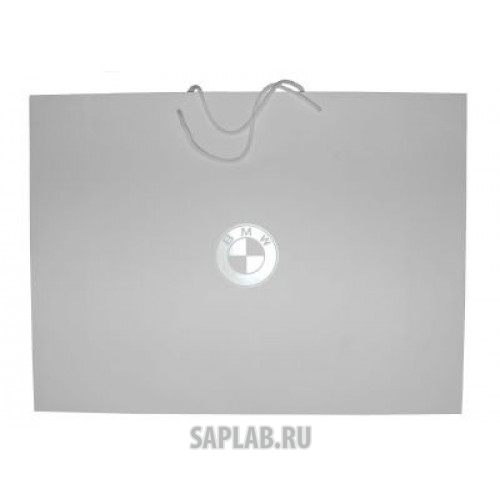 Купить запчасть BMW - 80502452052 Бумажный подарочный пакет BMW Paper Bag, White, Size L