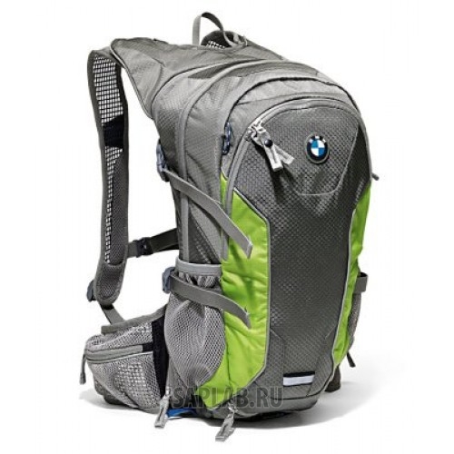 Купить запчасть BMW - 80922298995 Велосипедный рюкзак BMW Bike Rucksack Grey/Green, артикул 80922298995