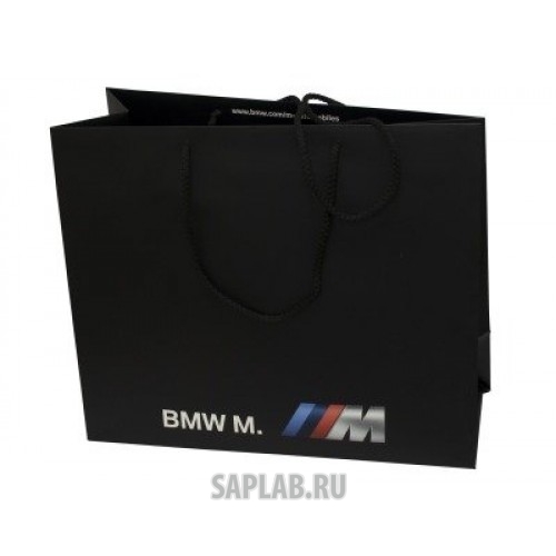 Купить запчасть BMW - 81852208348 Бумажный подарочный пакет BMW M Paper Bag, L-size, артикул 81852208348