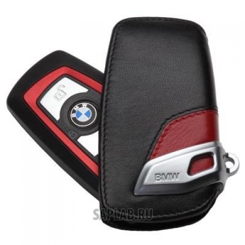 Купить запчасть BMW - 82292219909 Кожаный футляр для ключа BMW Leather Key Case Sport Line Red, артикул 82292219909