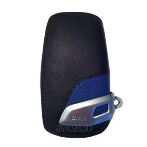 Купить запчасть BMW - 82292219915 Кожаный футляр для ключа BMW Leather Key Case M sport Blue Black, артикул 82292219915